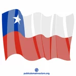 Chilenska nationella flaggan