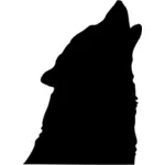 Wolf howling Vektorgrafiken