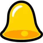 Image vectorielle cloche jaune