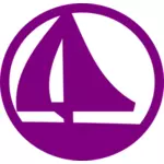 Фиолетовый морской символ