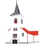 Церковь Векторный клип арт графика