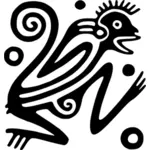 Ancient Mexico motif vector drawing