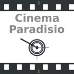 Vektor-Cliparts Kino Paradiso auf Film roll