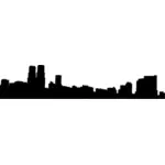 City skyline vektortegning