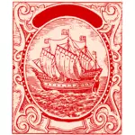 בתמונה וקטורית של ספינה קלאסי