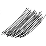 Rambut tipis garis vektor gambar