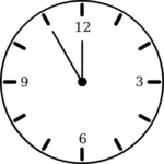 Простые круглые часы векторной графики