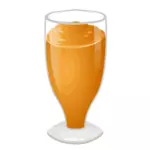 Векторное изображение питьевой стекла с пюре
