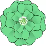 Grön blomma