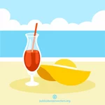 Cocktail op het strand
