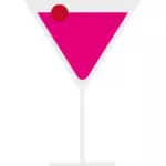 Векторная иллюстрация розовый коктейль