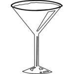 Lege Martini glas vector afbeelding