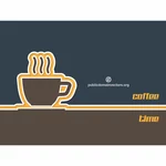 Grafica vettoriale di tempo del caffè