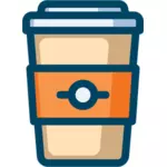 Koffie te gaan pictogram