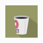 Takeaway कॉफी कप में वेक्टर क्लिप आर्ट