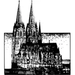 Dessin cathédrale de Cologne