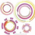 Círculos de colores vector pack