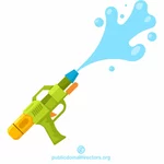 Salpicadura de agua de pistola de juguete