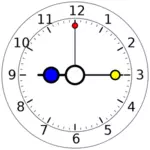 Barevné hodiny vektorový obrázek