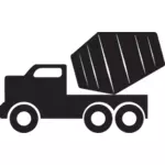 Grafica vectoriala de camion betoniera