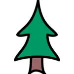 Image vectorielle arbre vert