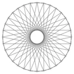 Guilloche shape vector graphics