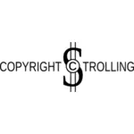 Copyright Trolling vektör çizim