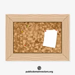 Cork board glinsterende clip art
