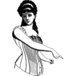 Lady dans le corset