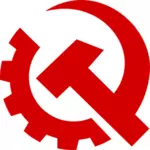 Yhdysvaltain kommunismipuolue allekirjoittaa vektorikuvan