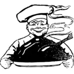 Chef com ilustração vetorial de Turquia