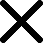Exit symbol siluett