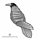 Crow vector clip art