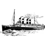 Cruise schip vector illustraties
