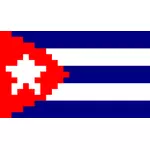 Kuba bendera di piksel
