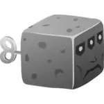 Gray cubic toy