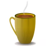 Image vectorielle de brun café tasse
