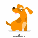 Gráficos de cão bonito dos desenhos animados