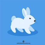Arte vectorial de conejo lindo