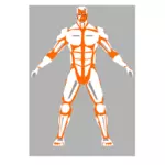 Cyborg vektor gambar