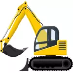 Disegno vettoriale di strumento di escavatore