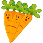 Smiling carrots