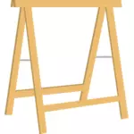 Ilustração em vetor de cavalete para trabalhos em madeira