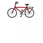 Kırmızı bisiklet vektör çizim