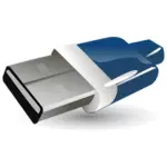 Ilustracja wektorowa USB błysk przejażdżka
