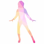 Dans hareket vektör görüntü