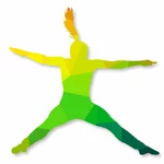 Danser springen vector afbeelding