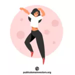 Dansande kvinna