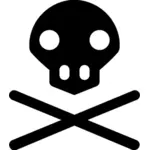 Danger symbol silhouette