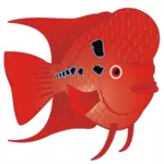 Flowerhorn fisk vektor Image